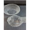 Image 2 : Clear Glass Hen on Nest - 9" x 6" x 7.5"