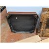 Image 2 : Monarch Cherry End Table with Marble Look Top - Cannot Ship, 24" x 24" x 25"