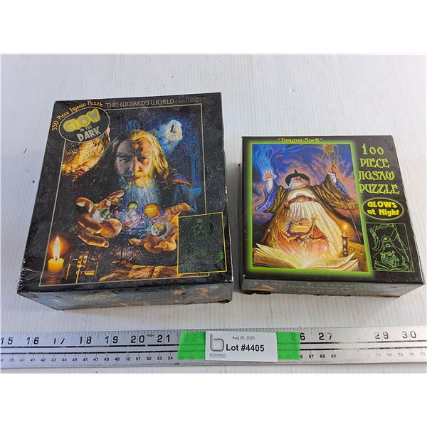 550 & 100 Piece Glow in The Dark Puzzles
