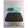 Image 1 : Tupperware Container with Lid 15" x 11" x 4", (2) Plastic Storage Containers with Lids