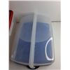 Image 3 : (2) Tupperware Plastic Storage Containers with Lids 18" x 15" x 6"