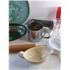 Image 5 : Serving Tray, Dough Roller, Milkshake Cups, Gravy Boat, Creamer, Baking Trays, Misc