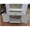 Image 2 : *Pressed Wood Kitchen Microwave Cart with Storage 48" x 24" x 15", Cannot Ship