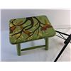 Image 2 : Wooden Painted Foot Stool and Christmas Tree Stand  -  PICK UP