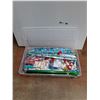 Image 1 : Various Gift Wraps, Large Plastic Storage Tote with Lid 34" x 18" x 7", Cannot Ship