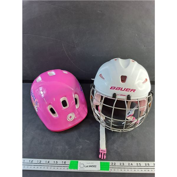Bauer Lil Sport Kids Hockey Helmet, You & Me Kids Bicycle Helmet, med