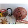 Image 5 : Halloween Candy Buckets, Miniature Hockey Sticks, Basketball, Nerf Gun, Saskatoon Blades Bell, Misc