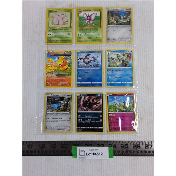 (9) Pokemon Cards, 1990s, Holographic, Jungle, Misc Cannot Authenticate
