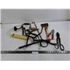 Image 1 : Various Rubber Straps, Power Bar, 13″ Axe, Misc