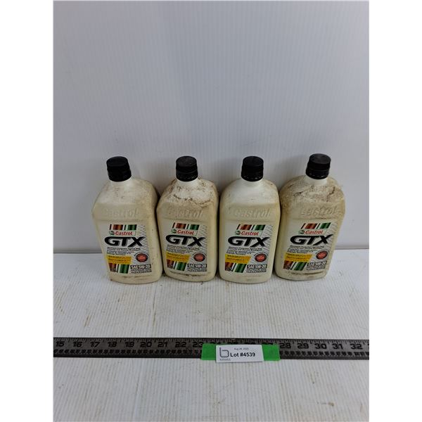 (4) 1L Castrol GTX SAE 5W-20 Motor Oil CANNOT SHIP