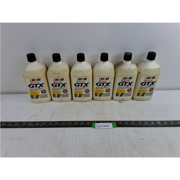 (6) 1L Castrol GTX SAE 5W-20 Motor Oil CANNOT SHIP