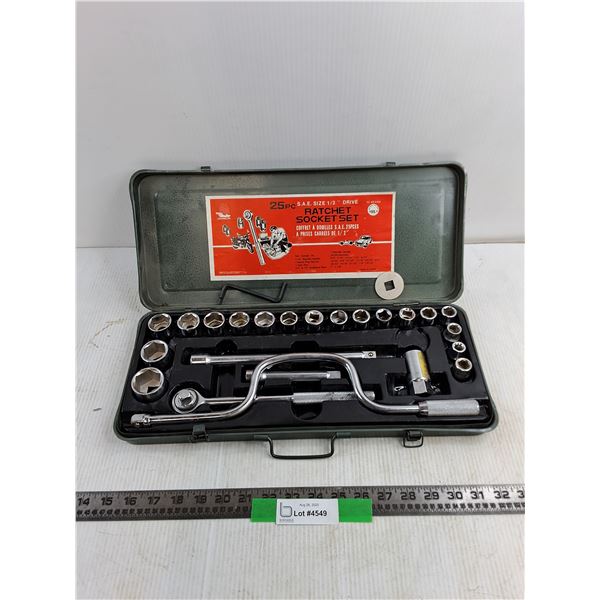 Janmor 25pc Ratchet Socket Set