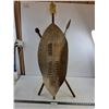Image 1 : Vintage African Animal Skin Tribal Shield & Weapons - 47" x 18" Approx - Pickup Only