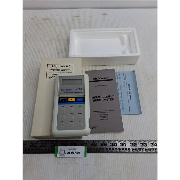Digi-Sense Thermocouple Thermometer Model 8528-20 - Untested - No Probe Included