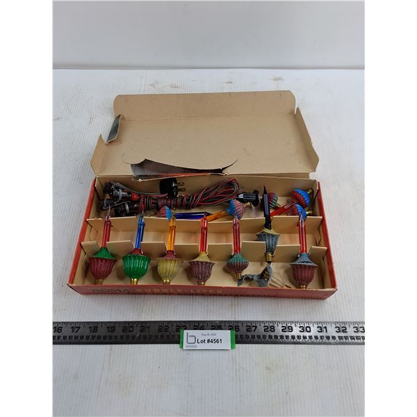 Vintage Set of Noma Bubble Lites - Tested - Some are Damaged