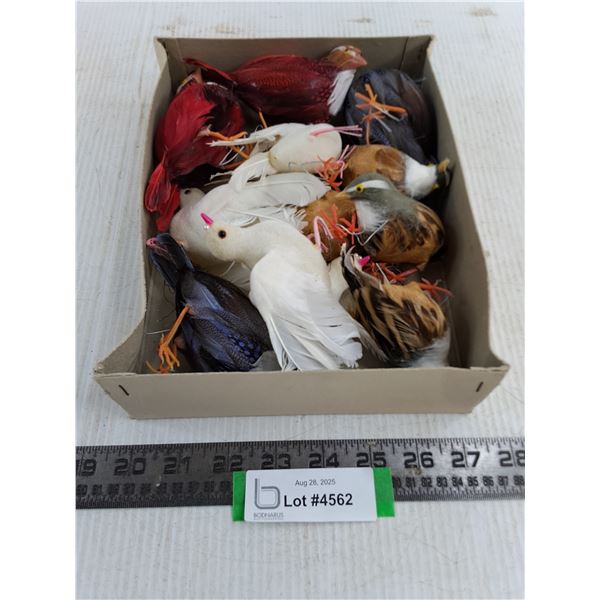 (12) Vintage Mountable Bird Decorations