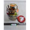 Image 1 : Vintage Glass Container Full of Match Books