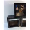 Image 2 : (3) Square Wall Shelves with Built In Mirrors 10" x 10" x 5"