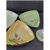 Image 3 : (3) Vintage Carlton Ware Leaf Pattern Dishes & Candle Holder