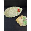 Image 2 : (2) Vintage Carlton Ware Leaf Dishes & (2) Vases
