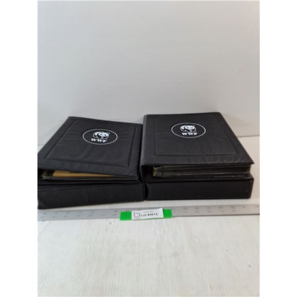 (2) WWF Black Binder