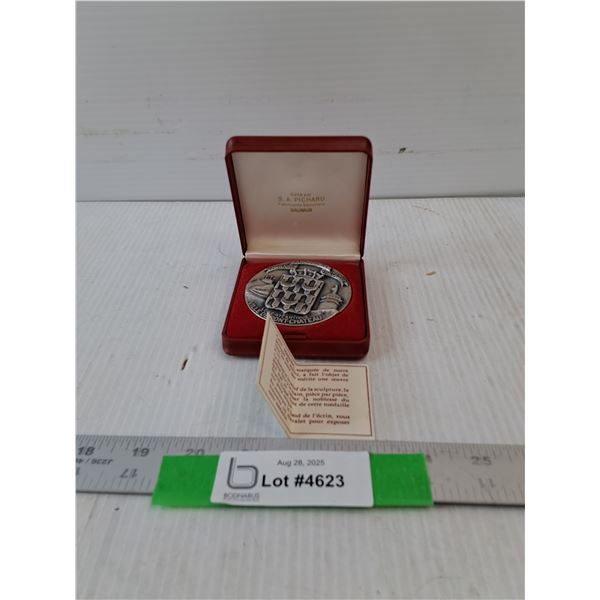 Silver Plated Medal- CANNOT AUTHENTICATE