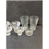 Image 2 : (3) Glass Cups, (4) Dishes & (5) Shot Glasses