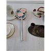 Image 3 : (2) Teacup And Saucer, Ashtray, Brush