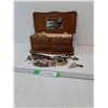 Image 1 : Variety Of Ring, Necklaces, Earrings & Bracelets& Jewelry Box- 10" x 5" x 4"