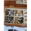 Image 2 : Variety Of Ring, Necklaces, Earrings & Bracelets& Jewelry Box- 10" x 5" x 4"