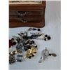 Image 4 : Variety Of Ring, Necklaces, Earrings & Bracelets& Jewelry Box- 10" x 5" x 4"