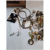 Image 3 : Jewelry Box(7.5" x 6" x 7"), Ring, Bracelets, Earrings & Necklaces