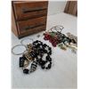 Image 4 : Jewelry Box(7.5" x 6" x 7"), Bracelets, Earrings & Necklaces