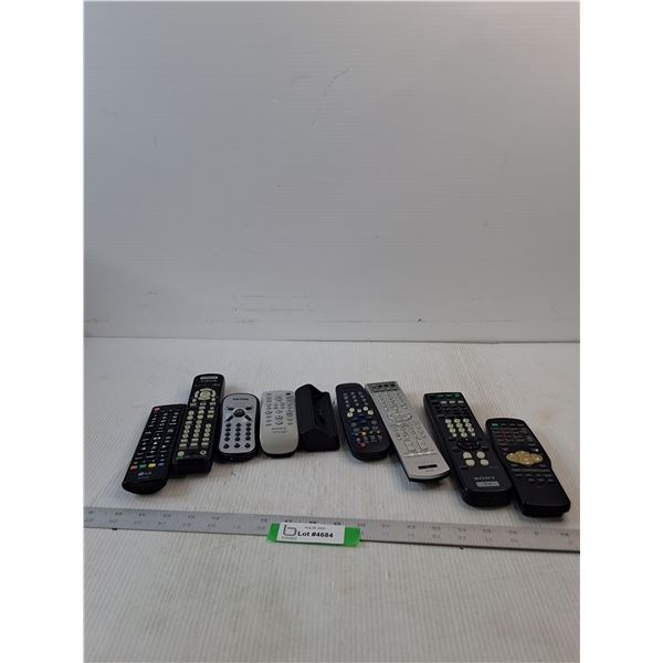 (8) Variety Of TV Remotes