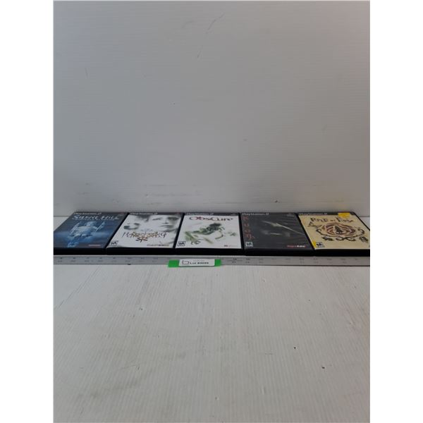(5) Playstation 2 Games- CANNOT AUTHENTICATE