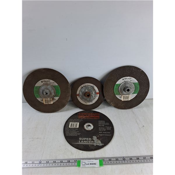 (4) Disks, up to 9-1/4″ Grinding, Masonry