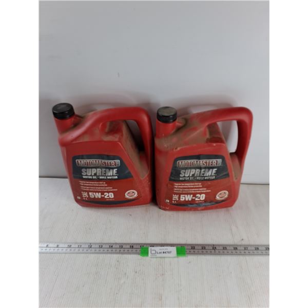 (2) 5L Motomaster 5W-20 Motor Oil CANNOT SHIP