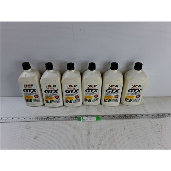 (6) 1L Castrol GTX SAE 5W-20 Motor Oil CANNOT SHIP