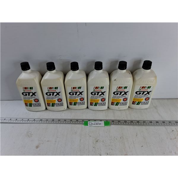 (6) 1L Castrol GTX SAE 5W-20 Motor Oil CANNOT SHIP