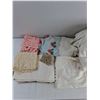 Image 2 : (8) Linens, Doilies, Tablecloths up to 92"