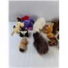 Image 2 : (11) Plush Toys, Garfield, Dinosaurs, (2) Clipable Tails
