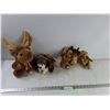 Image 1 : (6) Plush Toys (4) Moose, Wolf, Bear