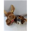Image 3 : (6) Plush Toys (4) Moose, Wolf, Bear