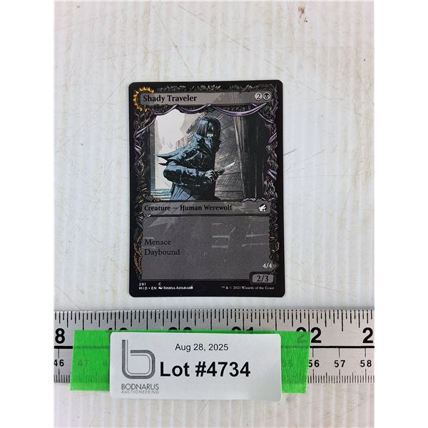 Shady Traveler Magic the Gathering Dual Sided Card Cannot Authenticate