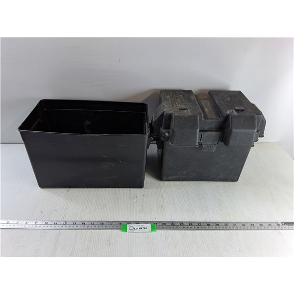 10x7″ Noco Snap-Top Battery Box, 13x8″ Black Container