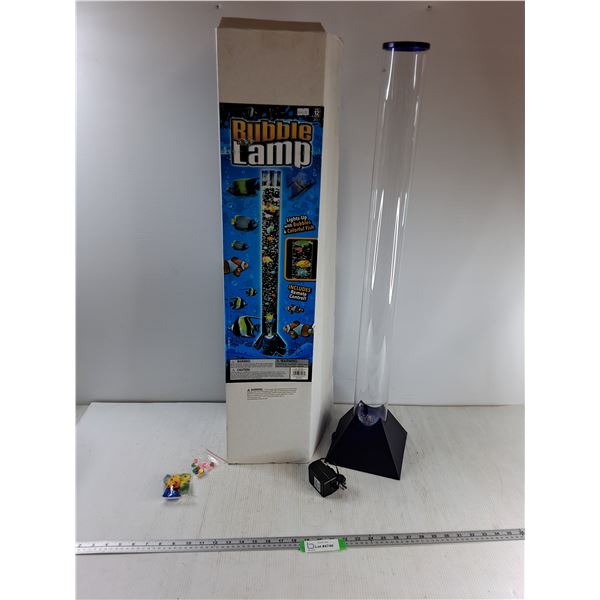 *35″ Tall Fish Bubble Lamp Appears New As-Is -  PICK UP