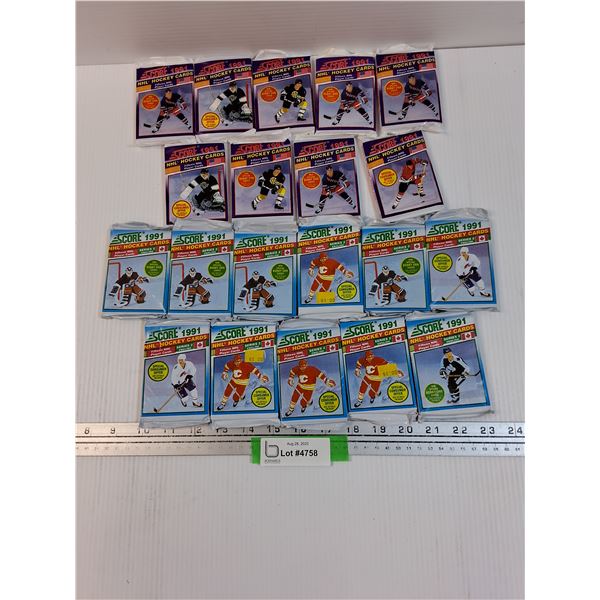 (20) Hockey Cards - (11) 1991 Series 2 Hockey Cards, (9) NHL Hockey Cards, Cannot Authenticate