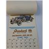Image 3 : Vintage Standard Auto Glass Automotive 1931 Wall Calendar - 11" x 7"