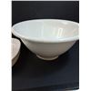 Image 4 : (3) White Ceramic Dishes: Divided, Au Gratin Dish & Washing Basin