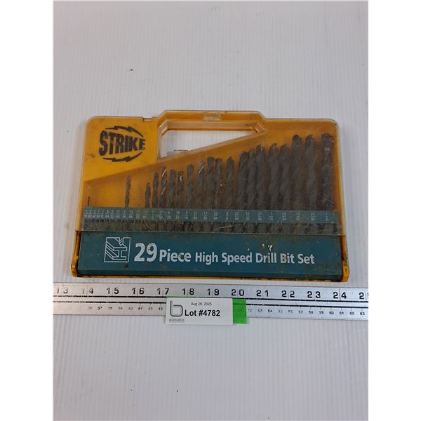 Strike 29 Piece High Speed Drill Bit Set - Missing Some Bits as Pictured